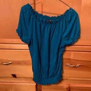 Notations NWOT smocked petite blouse size PL